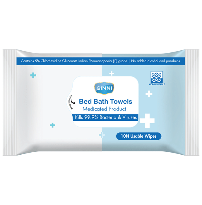 Ginni Bed Bath Towels Usable Wipes