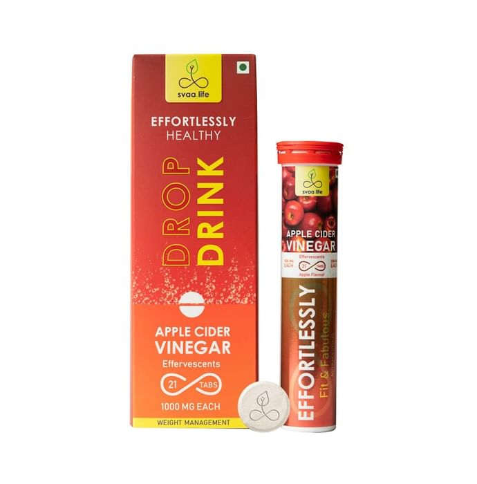Svaa.Life Effortlessly Fit & Fabulous Apple Cider Vinegar Effervescent Tablet (21 Each)