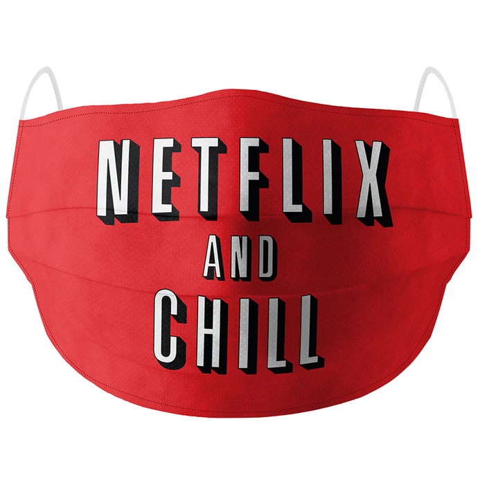 Soxytoes Cotton Face Mask Free Size Red Netflix & Chill