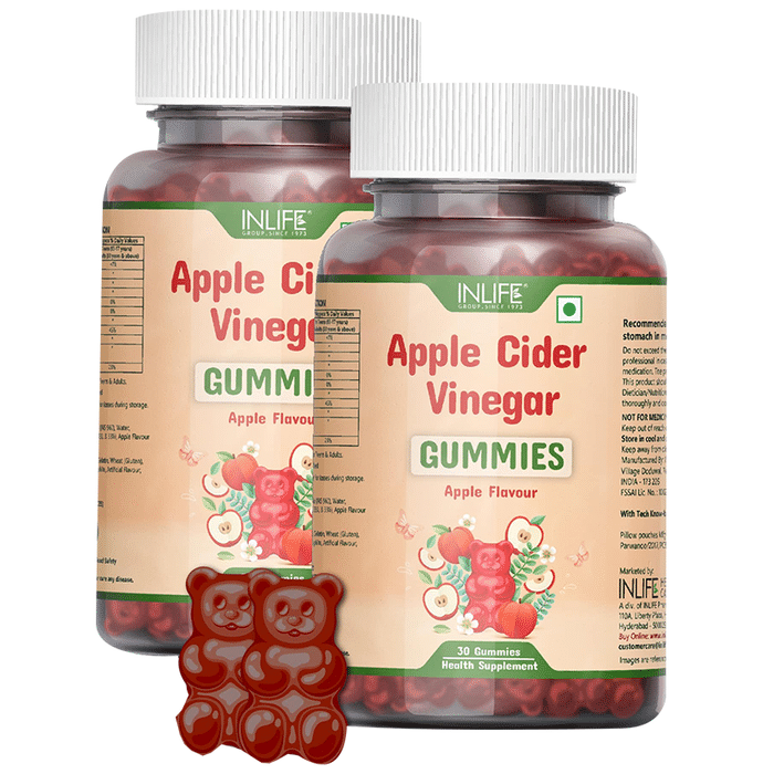 Inlife Apple Cider Vinegar Gummies Apple Buy 1 Get 1 Free
