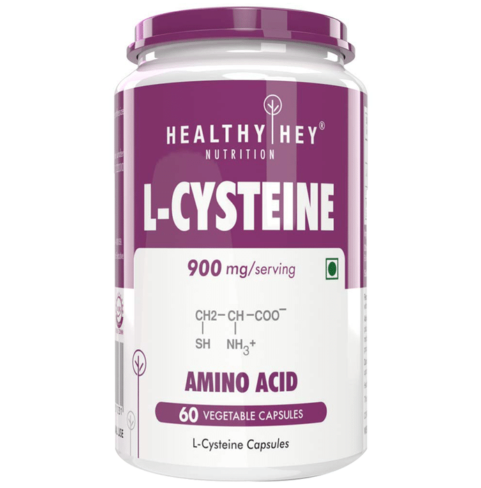 HealthyHey Nutrition L-Cysteine 900mg Vegetable Capsule