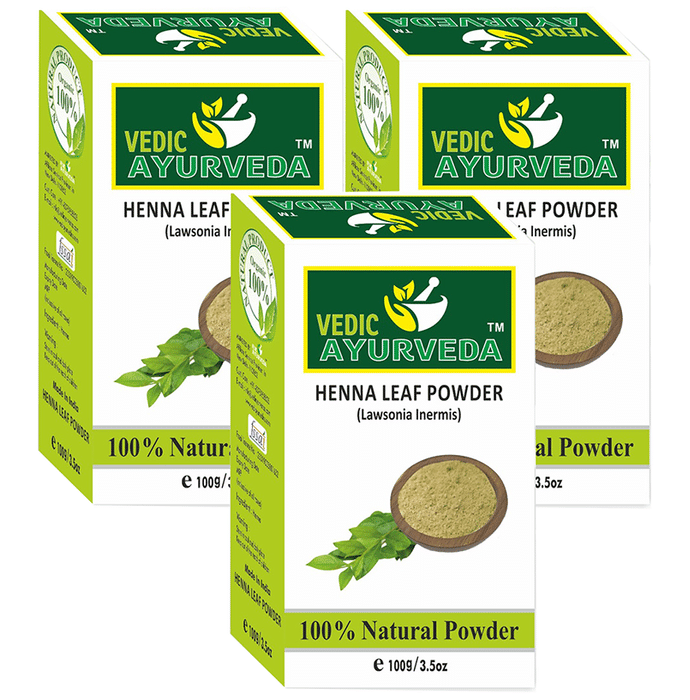 Vedic Ayurveda Henna Leaf Powder (100gm Each)