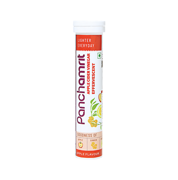 Panchamrit Apple Cider Vinegar Effervescent Tablet with Goodness of Apple, Ginger & Garcinia Apple