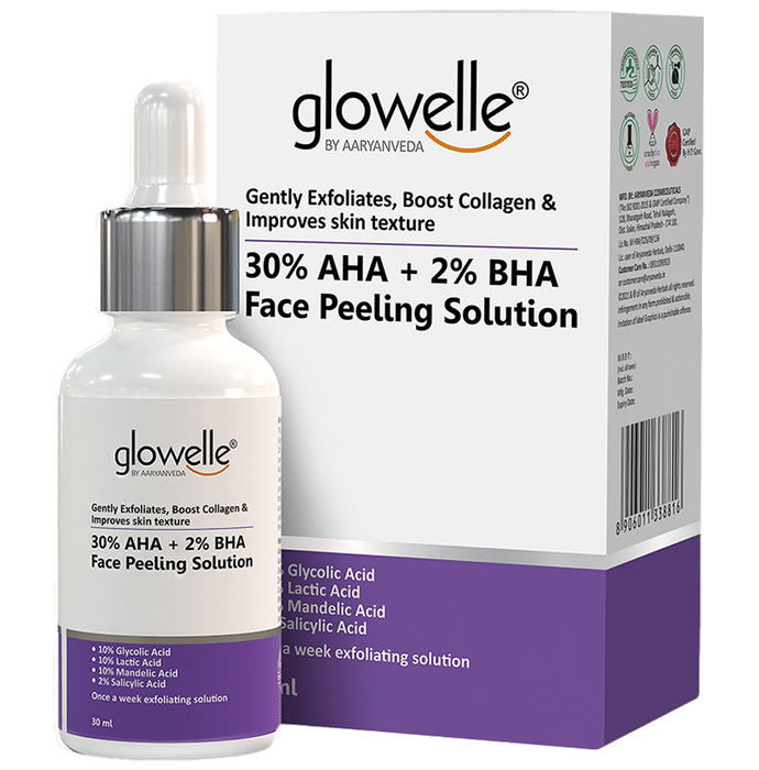 Aryanveda Glowelle 30% AHA + 2% BHA Face Peeling Solution