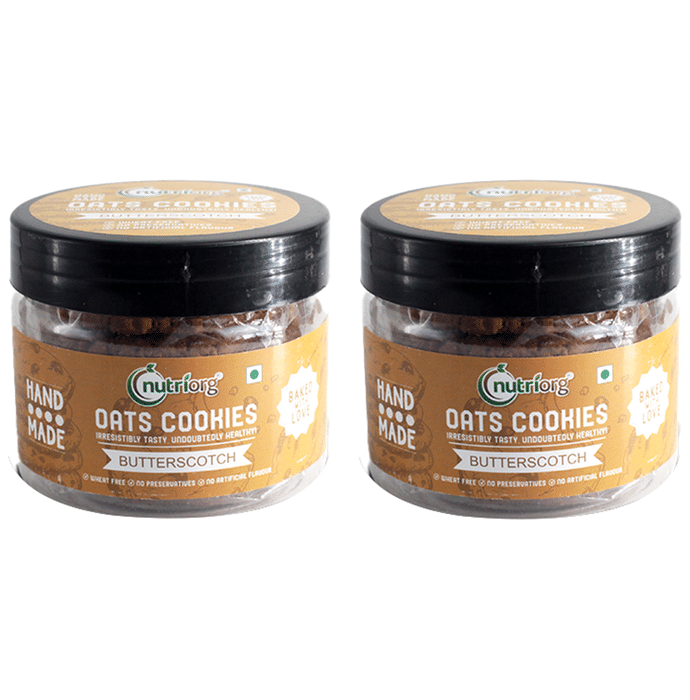 Nutriorg Oats Cookies (110gm Each) Butterscotch