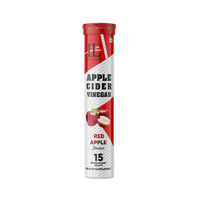Iron Lifters Apple Cider Vinegar Effervescent Tablet (15 Each) Red Apple