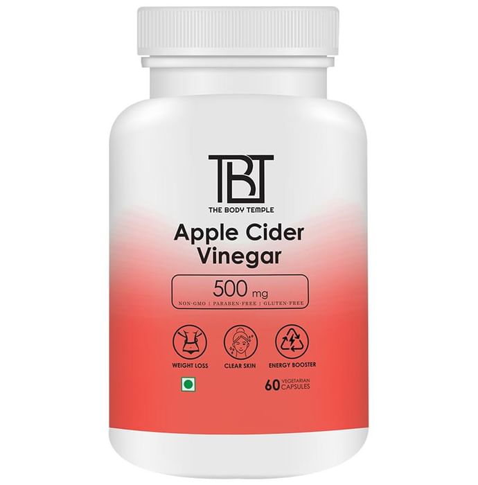 The Body Temple Apple Cider Vinegar Vegetarian Capsule 500mg Vegicap