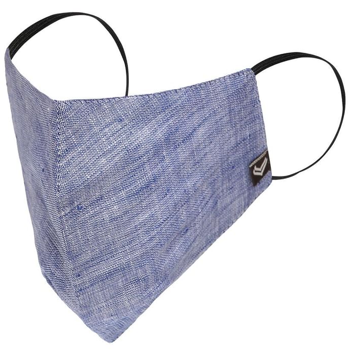Linen Club 3 Ply Anti-Viral Pretreated Reusable Protective Mask Blue B4
