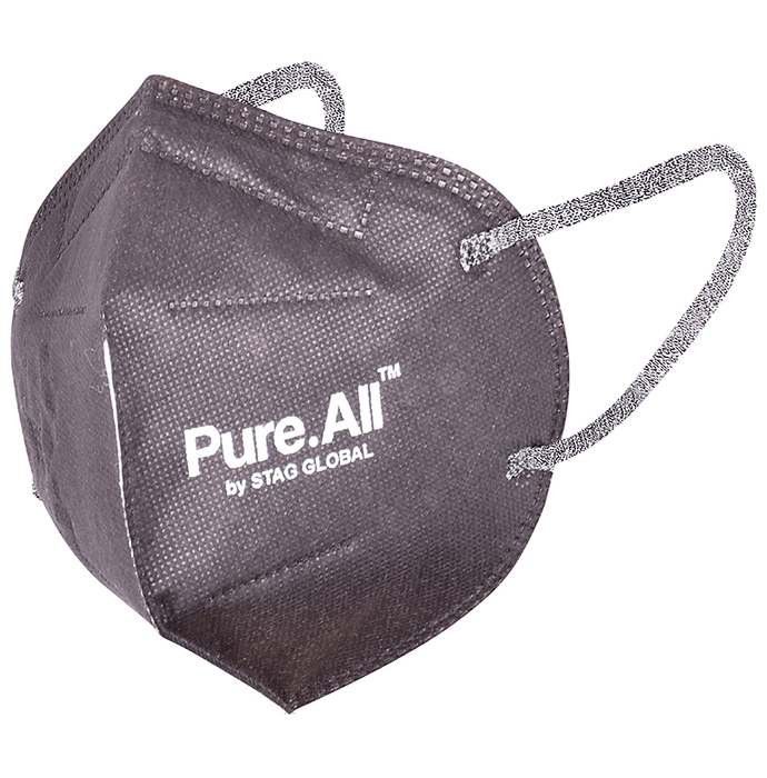 Pure.All N95 FFP2 Protective 5 Layer Washable & Reusable Mask Black