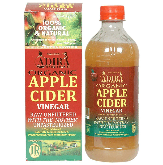 Adira Prime Organic Apple Cider Vinegar, Unpasteurized, Unfiltered