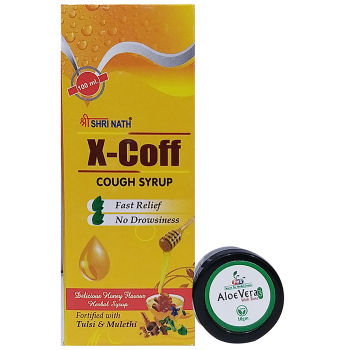 Shri Nath X-Coff Syrup with Aloe Vera Gel 10gm free