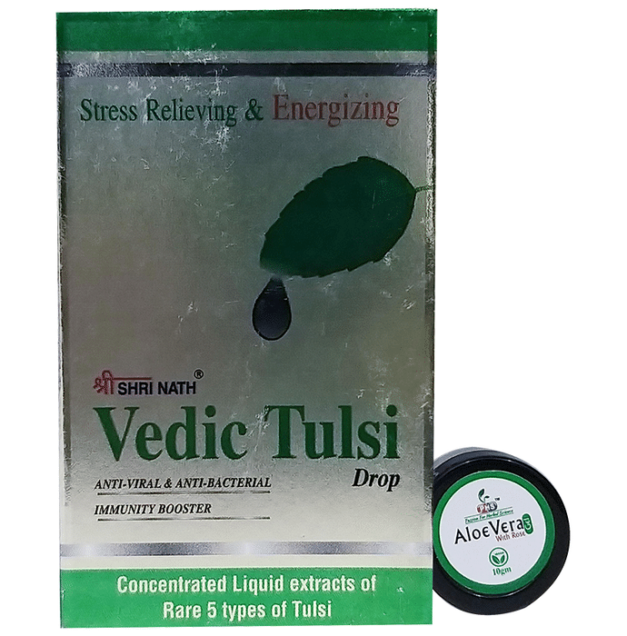 Shri Nath Vedic Tulsi Drop with Aloe Vera Gel 10gm free