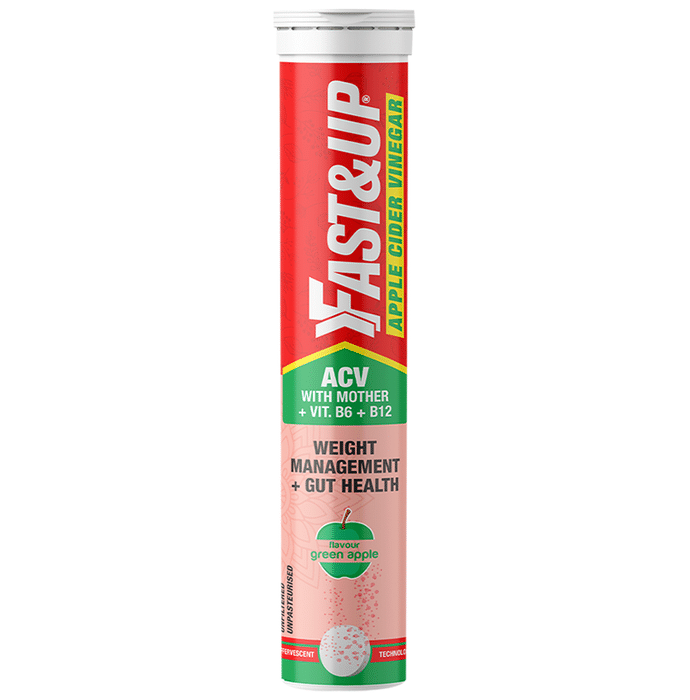 Fast&Up Apple Cider Vinegar Effervescent Tablet Green Apple