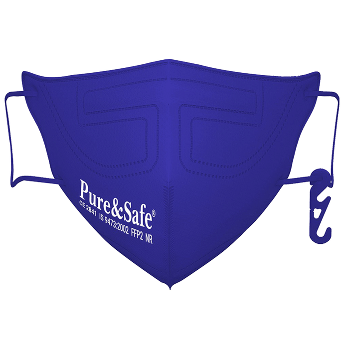 Pure & Safe Fusion Flo 5 Layer Filteration N95 Mask Blue