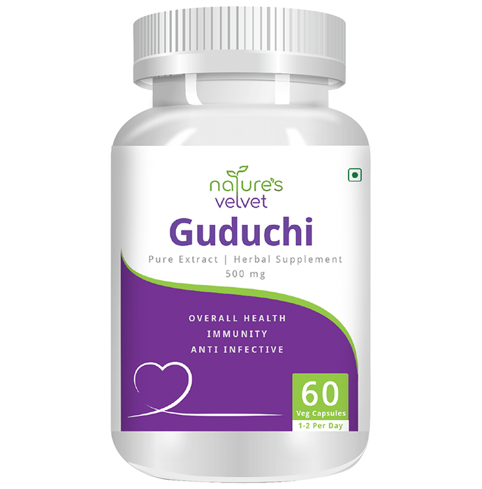 Nature's Velvet Guduchi/Giloy Pure Extract 500mg Capsule