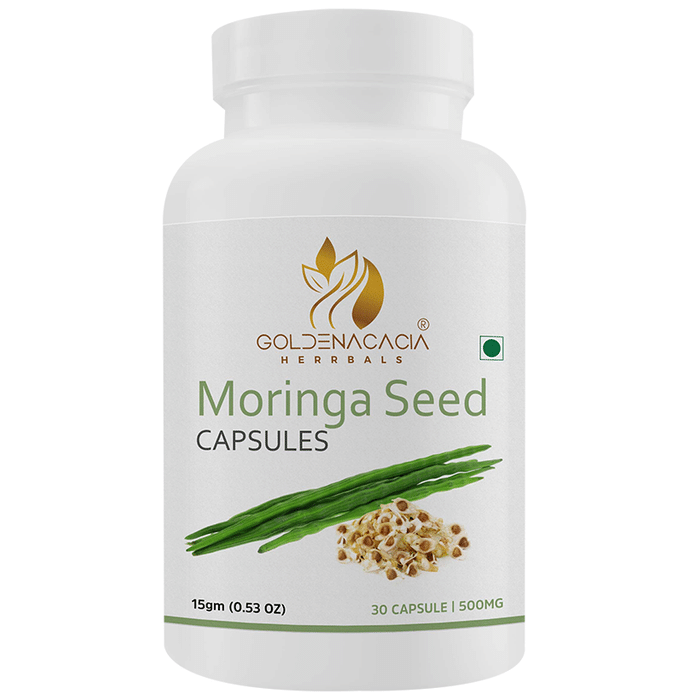 Goldenacacia Herrbals Moringa Seed 500mg Capsule