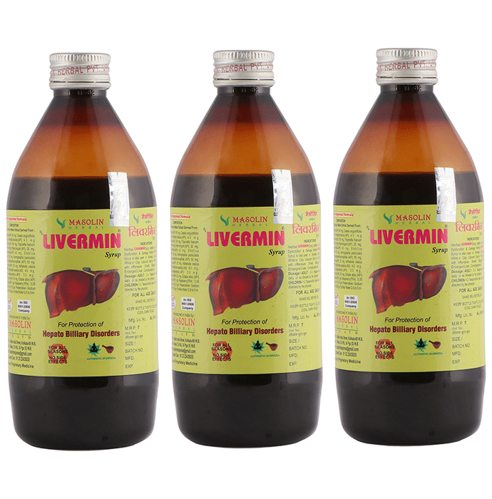 Masolin Herbal Livermin Syrup (450ml Each)