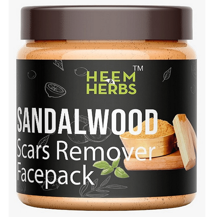 Heem & Herbs Sandalwood Scars Remover Face Pack (100gm Each)