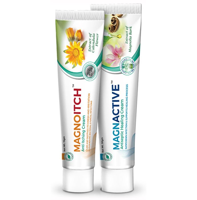 Green Cure Combo Pack of Magnactive Cream 30gm and Magnoitch Cream 15gm
