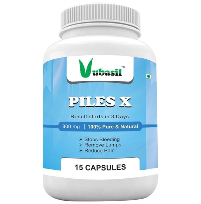 Vubasil Piles X 800mg Capsule