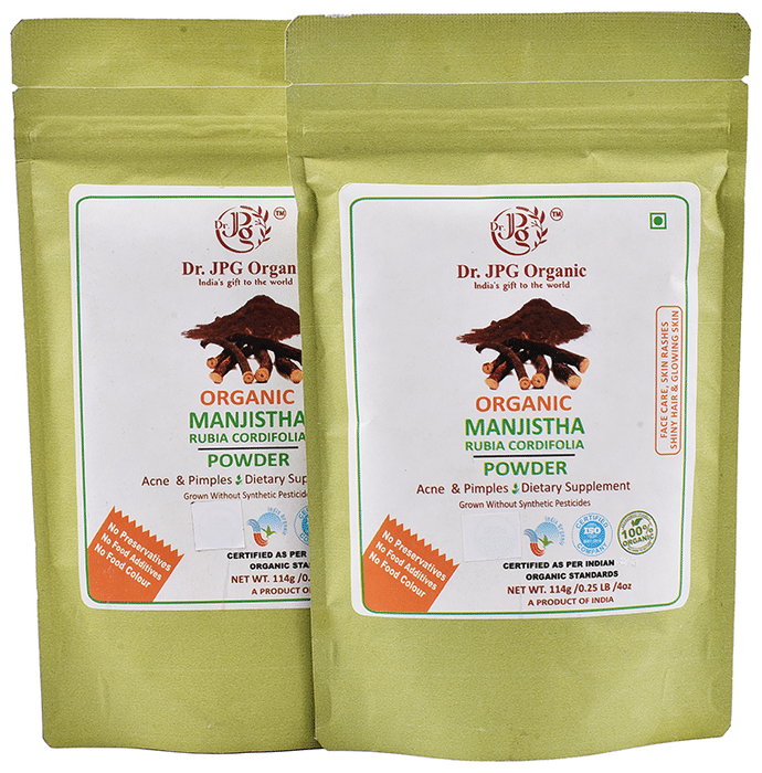 Dr. JPG Organic Manjistha Powder (114gm Each)