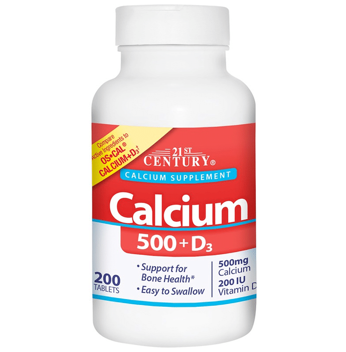 21st Century Calcium 500 + D3 Tablet