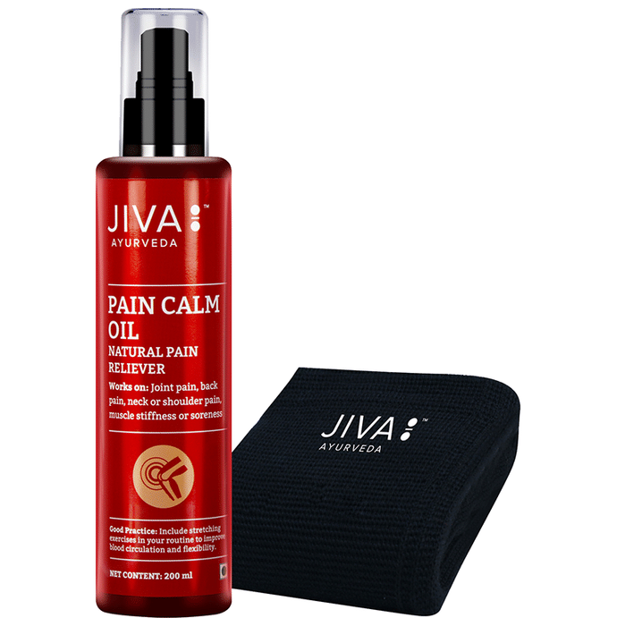 Jiva Pain Calm Oil with Knee Cap Free