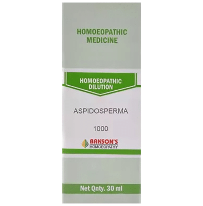 Bakson's Aspidosperma Dilution 1000 CH