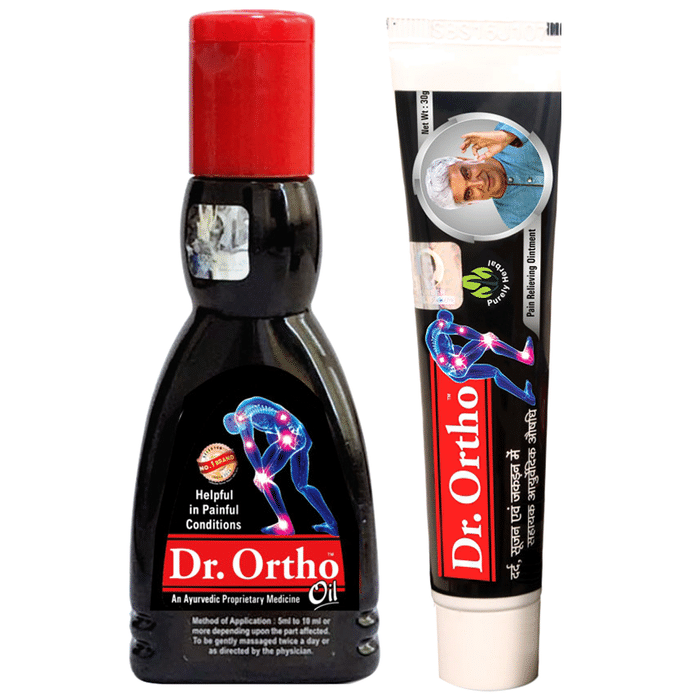 Dr Ortho Combo of Pain Relief Oil 60ml & Pain Relief Ointment 30gm