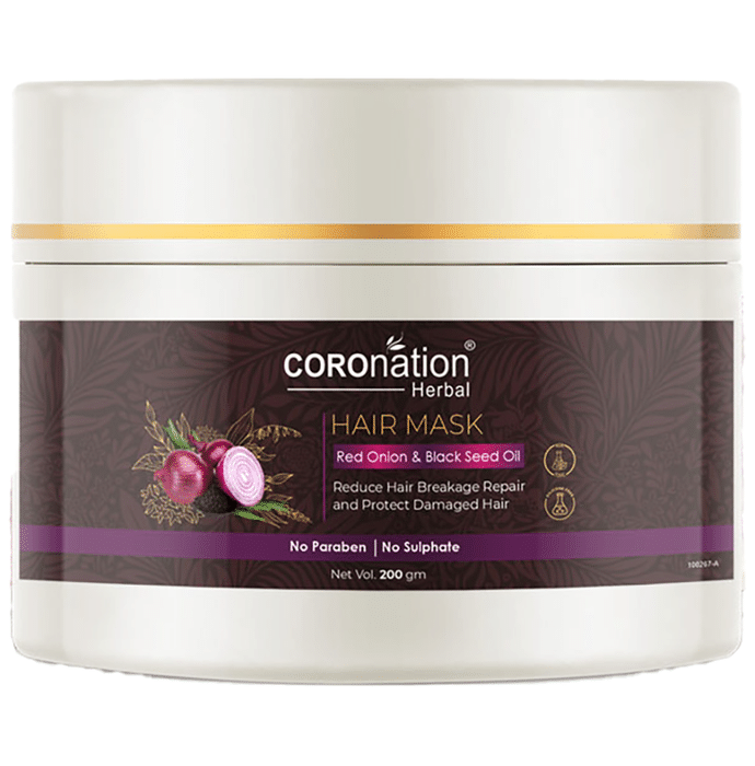 Coronation Herbal Red Onion & Black Seed Oil Hair Mask (200gm Each)
