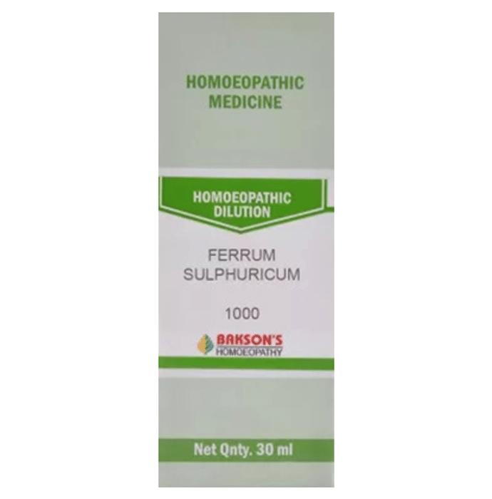 Bakson's Ferrum Sulphuricum Dilution 1000 CH