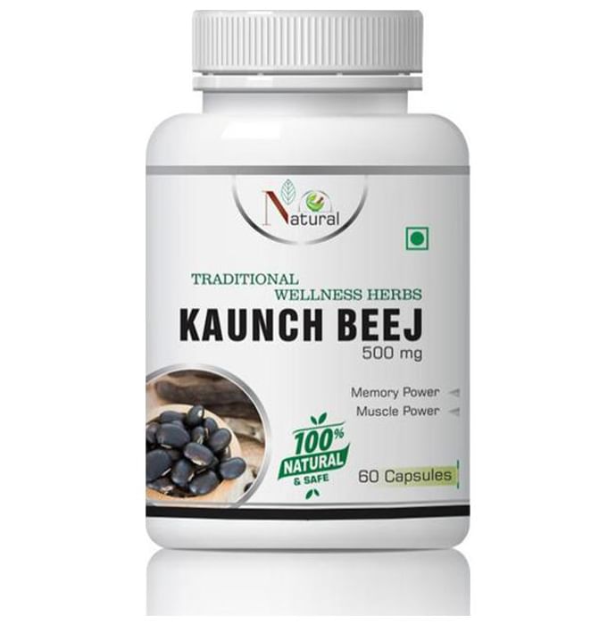 Natural Kaunch Beej 500mg Capsule