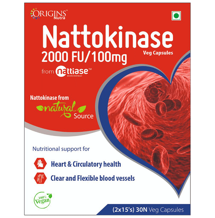 Origins Nutra Nattokinase 2000FU/100mg Veg Capsule