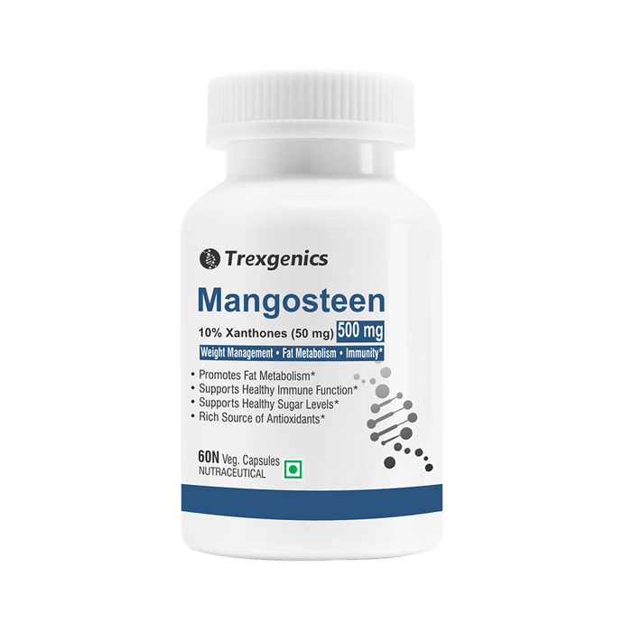 Trexgenics Mangosteen 10% Xanthones 500mg Veg Capsule