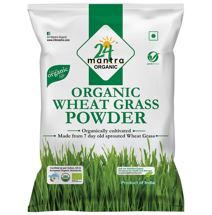 24 Mantra Organic Wheat Grass Powder