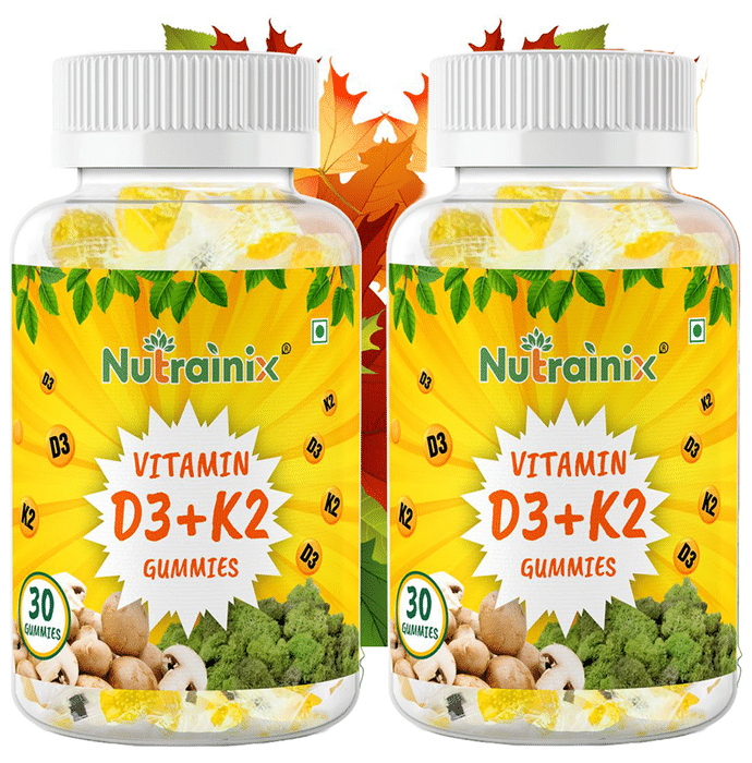 Nutrainix Vitamin D3+K2 Gummies (30 Each)
