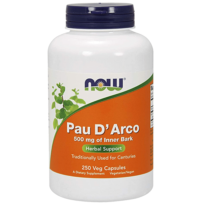 Now Pau D' Arco 500mg of Inner Bark Veg Capsule