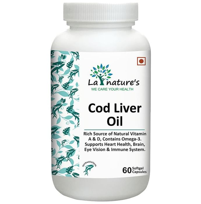 La Nature's Cod Liver Oil Softgel Capsules