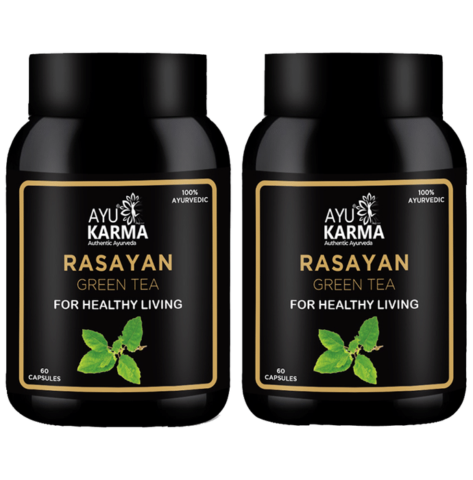 Ayukarma Rasayan Green Tea Capsule (60 Each)
