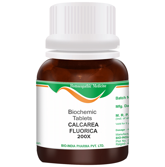 Bio India Calcarea Fluorica Biochemic Tablet 200X