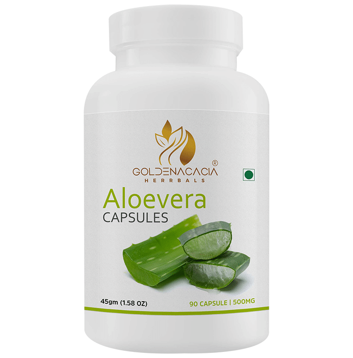 Goldenacacia Herrbals Aloevera 500mg Capsule
