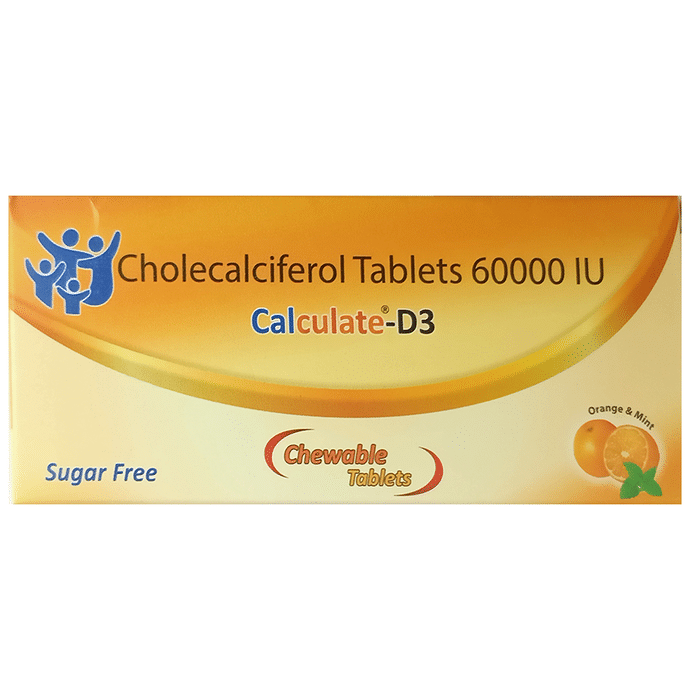 Calculate-D3 Chewable Tablet Orange & Mint Sugar Free