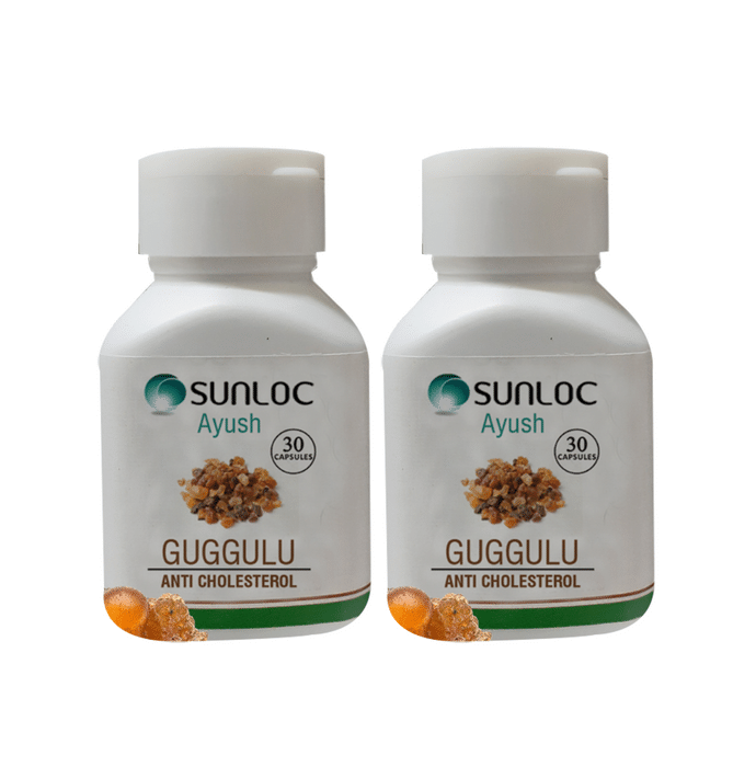 Sunloc Ayush Guggulu Anti Cholesterol Capsule (30 Each)