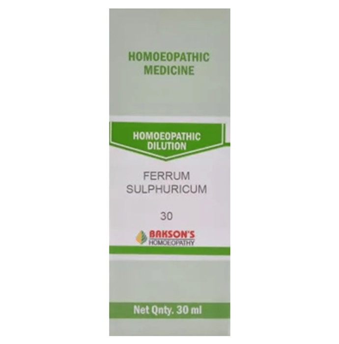 Bakson's Ferrum Sulphuricum Dilution 30