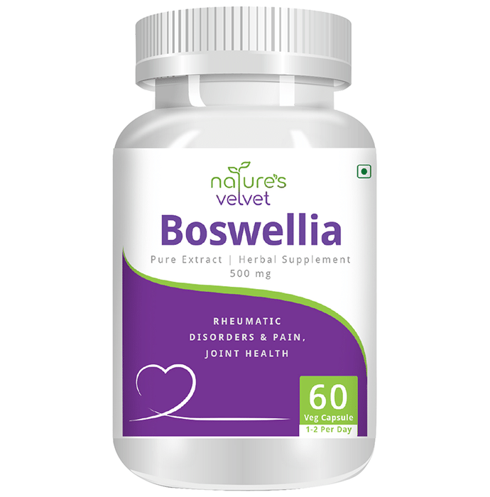Natures Velvet Boswellia Serrata Pure Extract 500mg Capsule