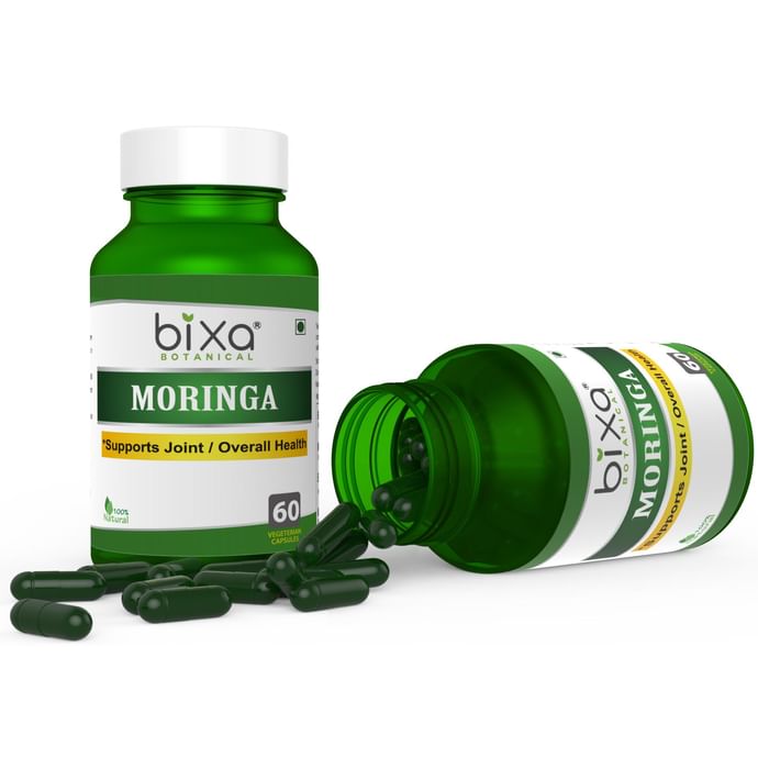 Bixa Botanical Moringa Extract 1% Alkaloids Vegetarian Capsule