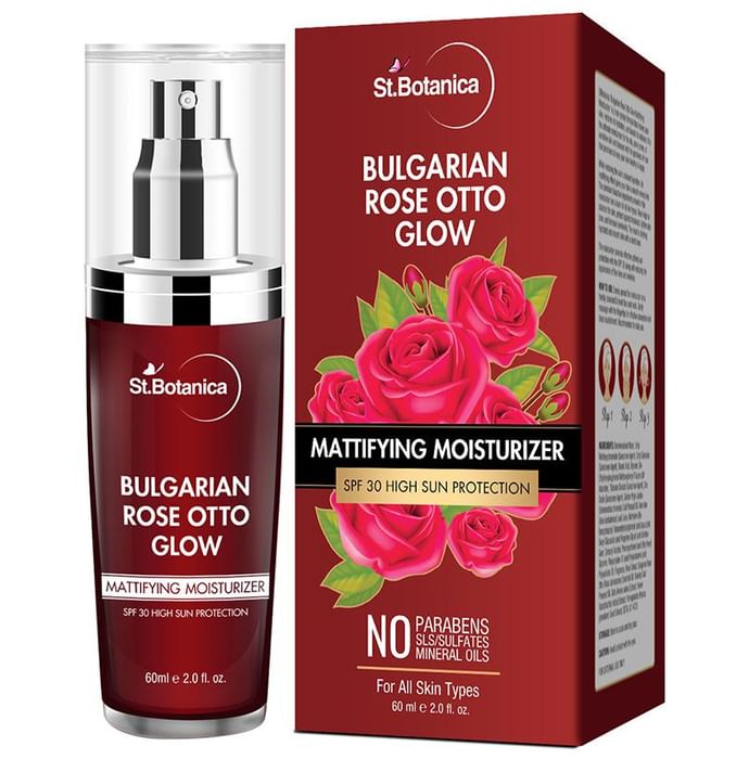 St.Botanica Bulgarian Rose Otto Glow High Sun Protection Mattifying Moisturizer SPF 30