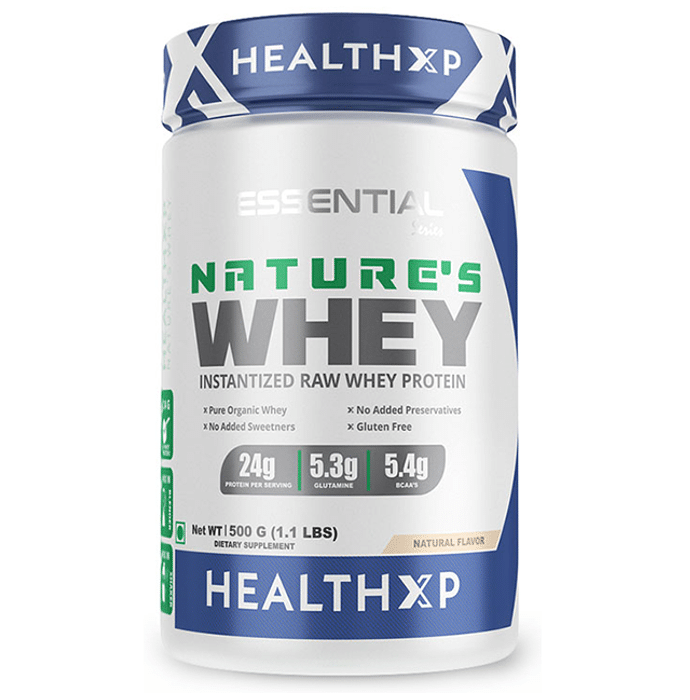 HealthXP Nature's Raw Whey Protein Natural