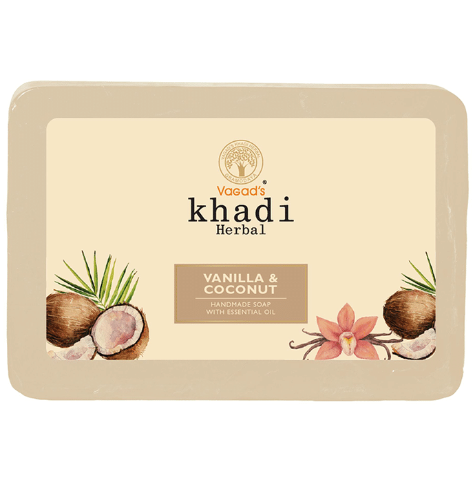 Vagad's Khadi Herbal Handmade Soap Vanilla & Coconut