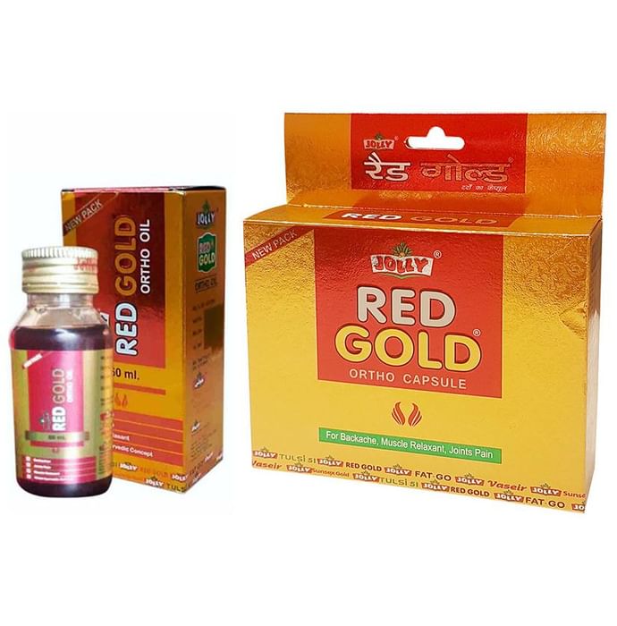 Jolly Combo Pack of Red Gold Ortho Capsules & Oil